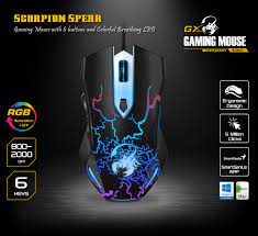 Genius GX-Gaming Scorpion Spear Gaming Mouse with 6 Buttons and Colorful  Breathing RGB LED