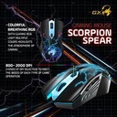 Genius GX-Gaming Scorpion Spear Gaming Mouse with 6 Buttons and Colorful  Breathing RGB LED