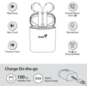 Genius HS-M900BT Bluetooth 5.0 wireless stereo earbuds      