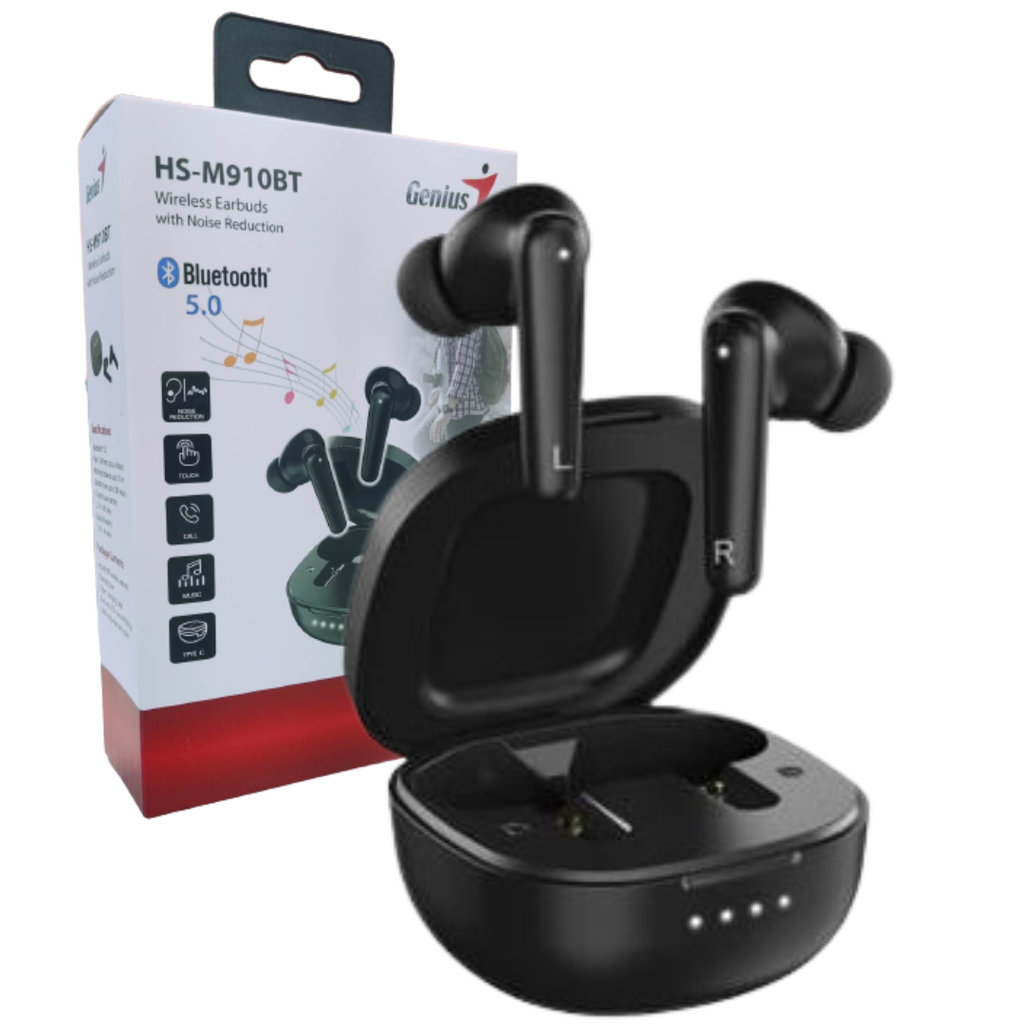 Genius HS-M910BT Bluetooth 5.0 Earbuds with Noise Reduction                       