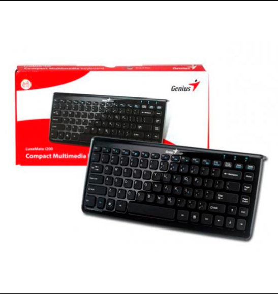 Genius Luxemate 110 USB Compact Multimedia Wired Keyboard