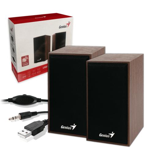 Genius SP-HF180, 6W, USB powered,  volume control Wood