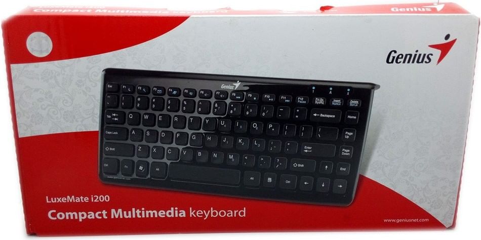 Genius Luxemate 110 USB Compact Multimedia Wired Keyboard