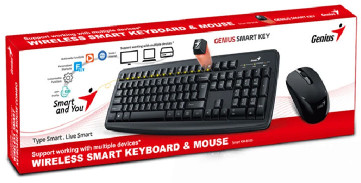 Genius Smart KM-8100 Wireless Multimedia Keyboard and Mouse Combo