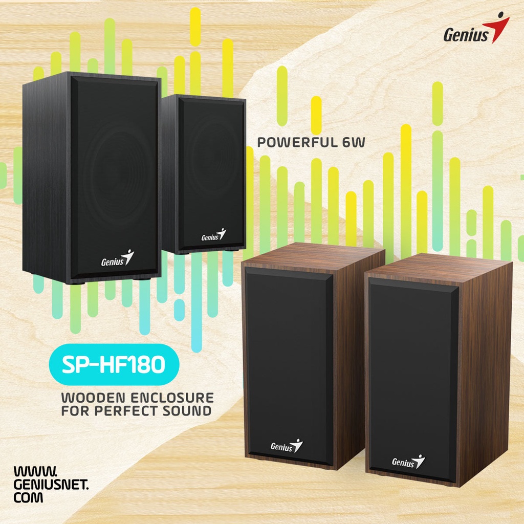 Genius SP-HF180, 6W, USB powered,  volume control 