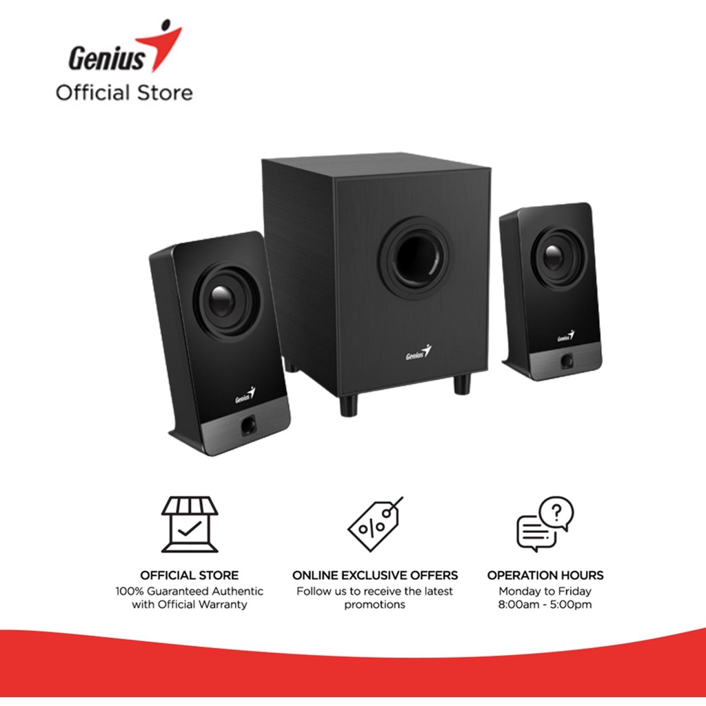 Genius SW-2.1 350 Hi-Fi Speaker with Subwoofer