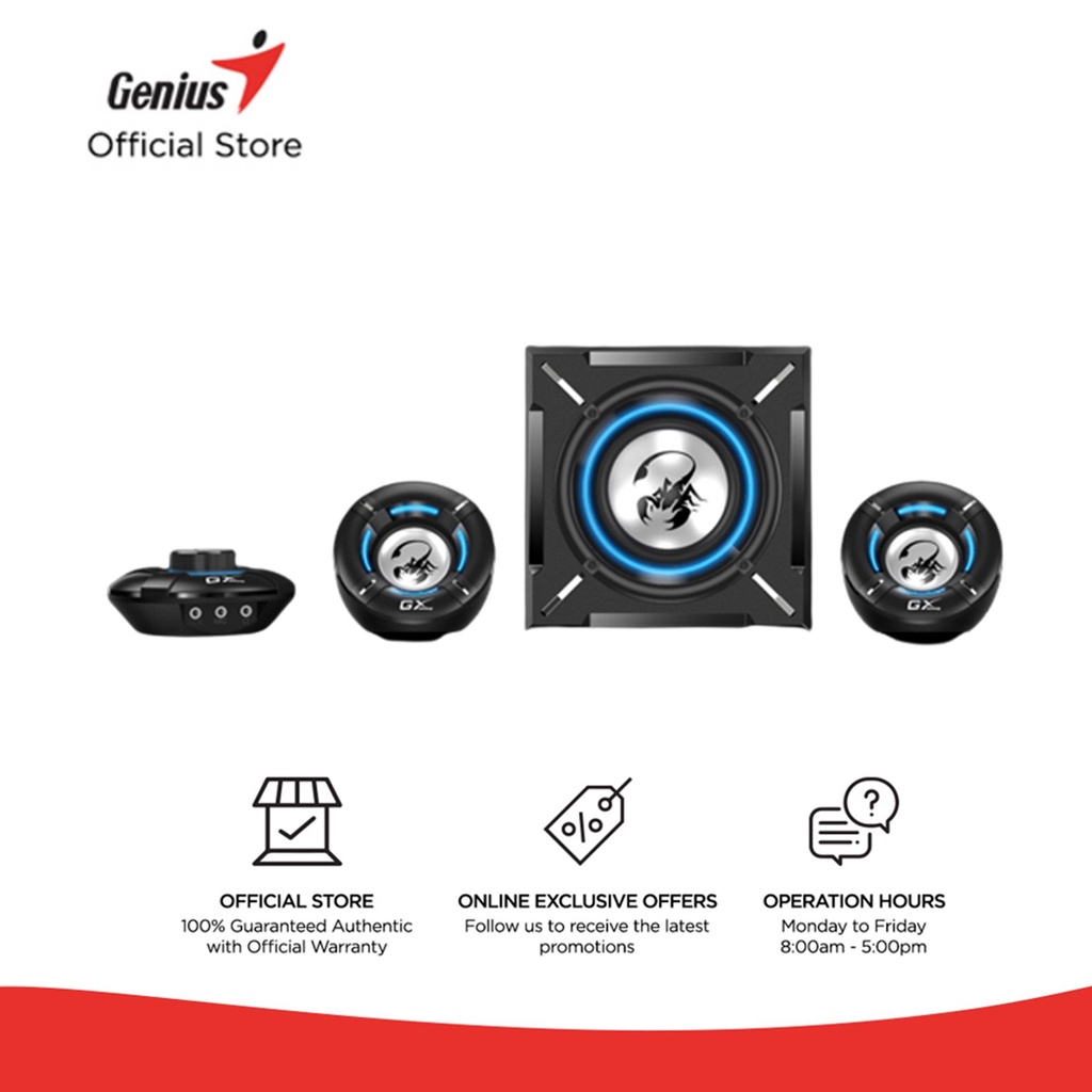 Genius SW-G2.1 1000,EU,100-240V Gaming Speaker system