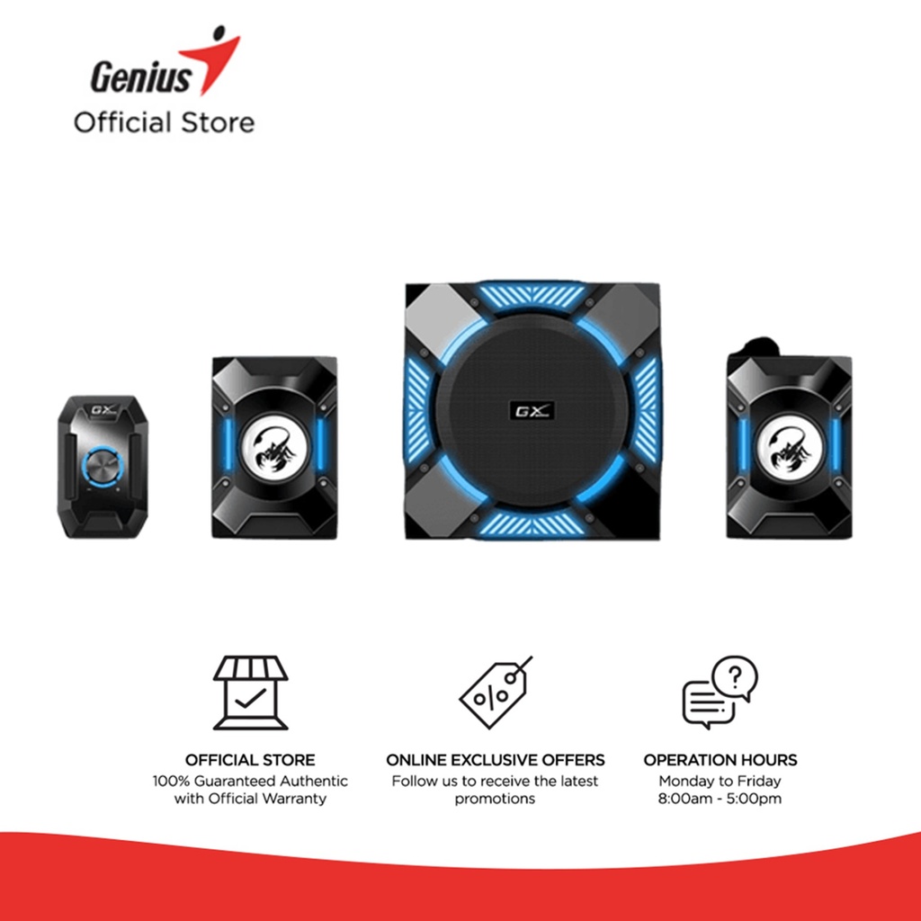Genius SW-G2.1  1200,EU,100-240V Gaming Speaker system