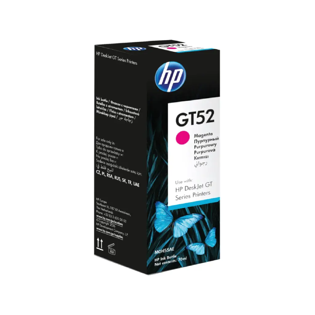 HP GT52 Magenta Bottled Ink Cartridge
