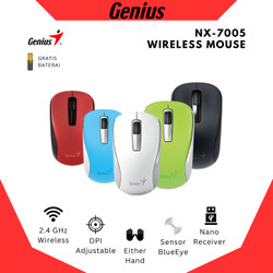 Genius NX 7000 (2.4Ghz wireless BlueEye mouse, 1200 dpi)