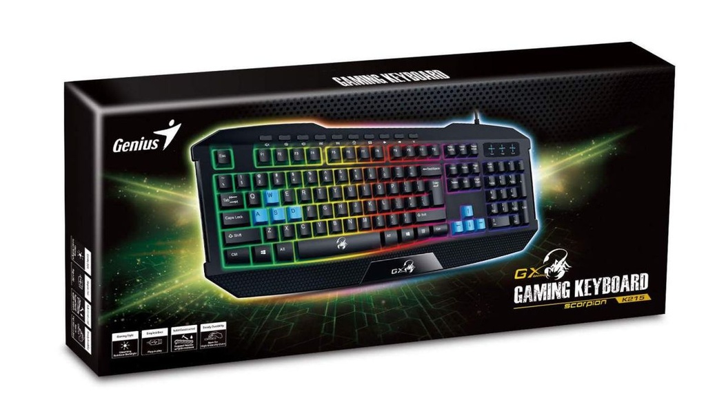 Genius GX-Gaming Scorpion K215 USB Keyboard | Bald Puppies