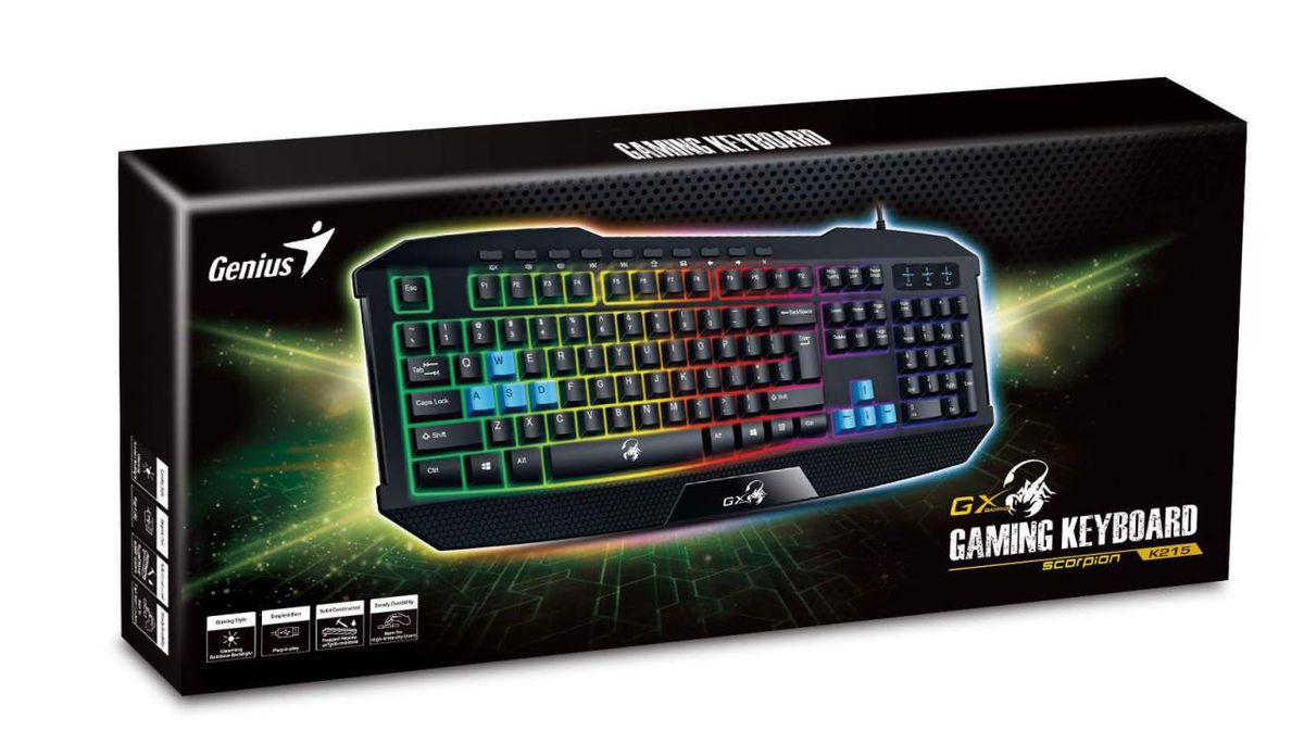 キー坊 Genius GX-Gaming Scorpion K215 USB Keyboard | Bald Puppies